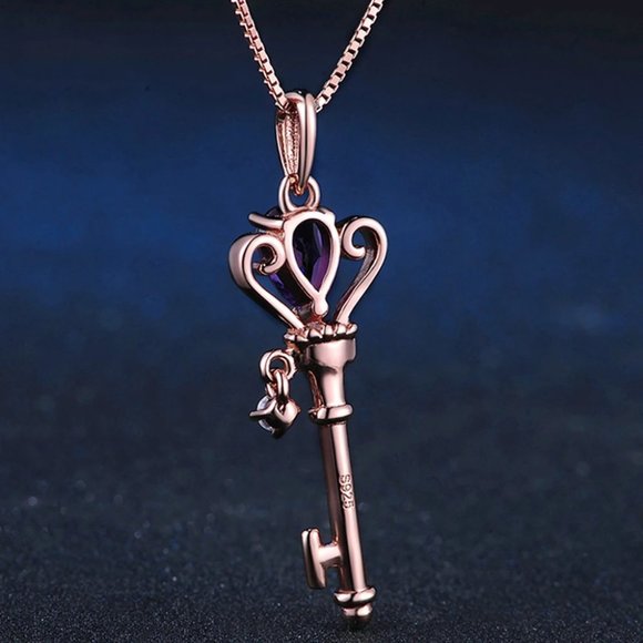 0.40ct Genuine Amethyst S925 Necklace - Picture 5 of 12